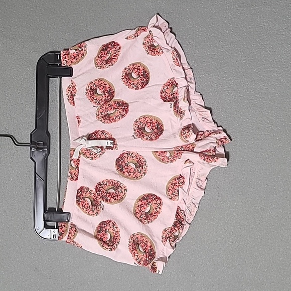 PINK VICTORIA'S SECRET Pink Donut Print Pajama Shorts -  Size Small - Picture 1 of 10